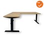 Hoekbureau - Zit-Sta - 180x160 - Steelforce Pro 670 SLS - Rechte hoek - Bladkleur naar keuze