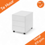 Huren: Ladeblok - 14N - 3 Lades - 62x42x58cm - Wit