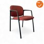 Vergaderstoel - Ahrend 320 - rode stoffering - zwart frame
