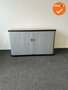 Gispen octa Roldeurkast B-Keuze - 74x120x45cm - Wit met zilvergrijze roldeuren