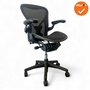 Herman Miller - Aeron - B - zwart voetkruis - Inclusief Posturefit